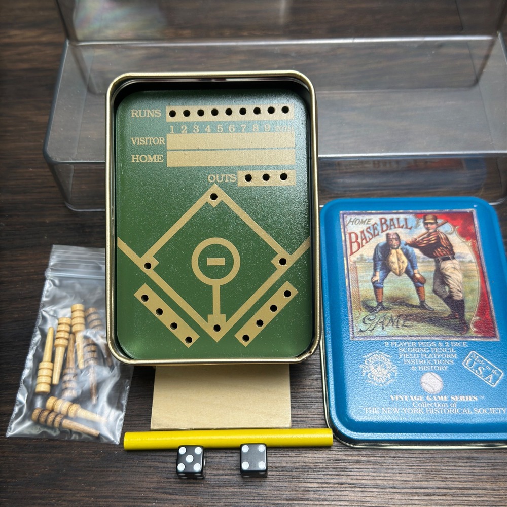 Channel Craft Vintage Home Baseball Game Tin New York Historical Society USA - Picture 3 of 9